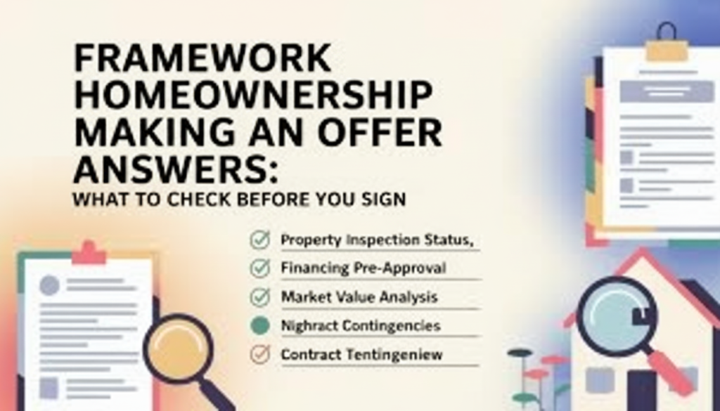 Framework Homeownership Making an Offer Answers