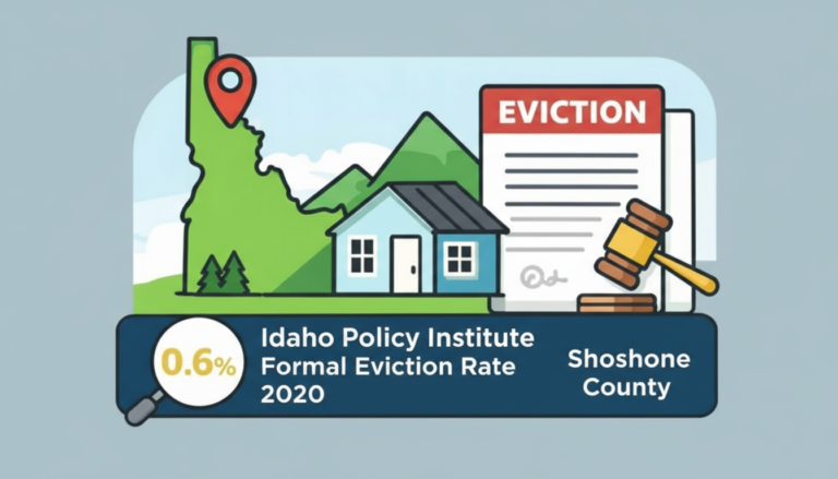 Idaho Policy Institute Formal Eviction Rate 2020 Shoshone County