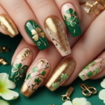 St Patrick’s Day Nail Designs for  Cute, Wearable Ideas in Green, Gold, and Rainbow
