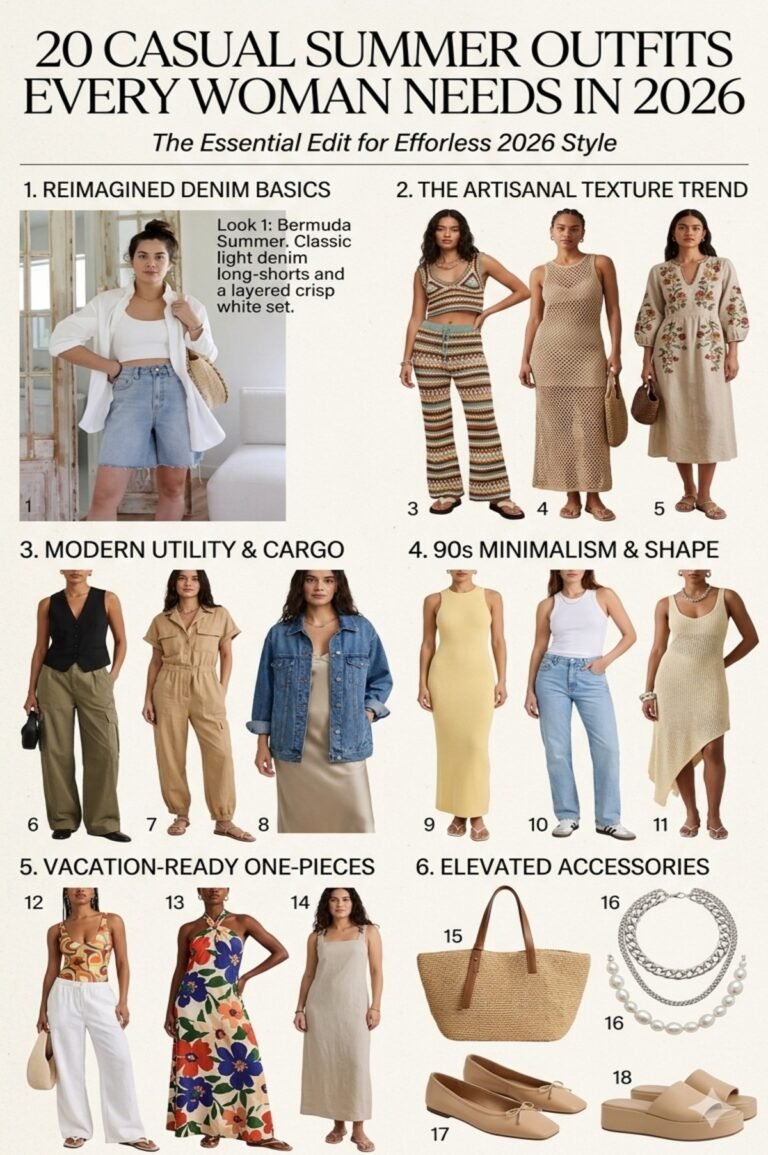 20 cute casual summer outfits for women  easy everyday looks in 2026