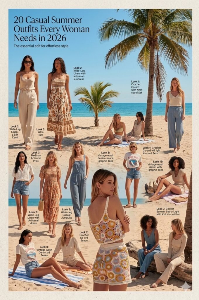 20 casual summer outfits every woman needs in 2026