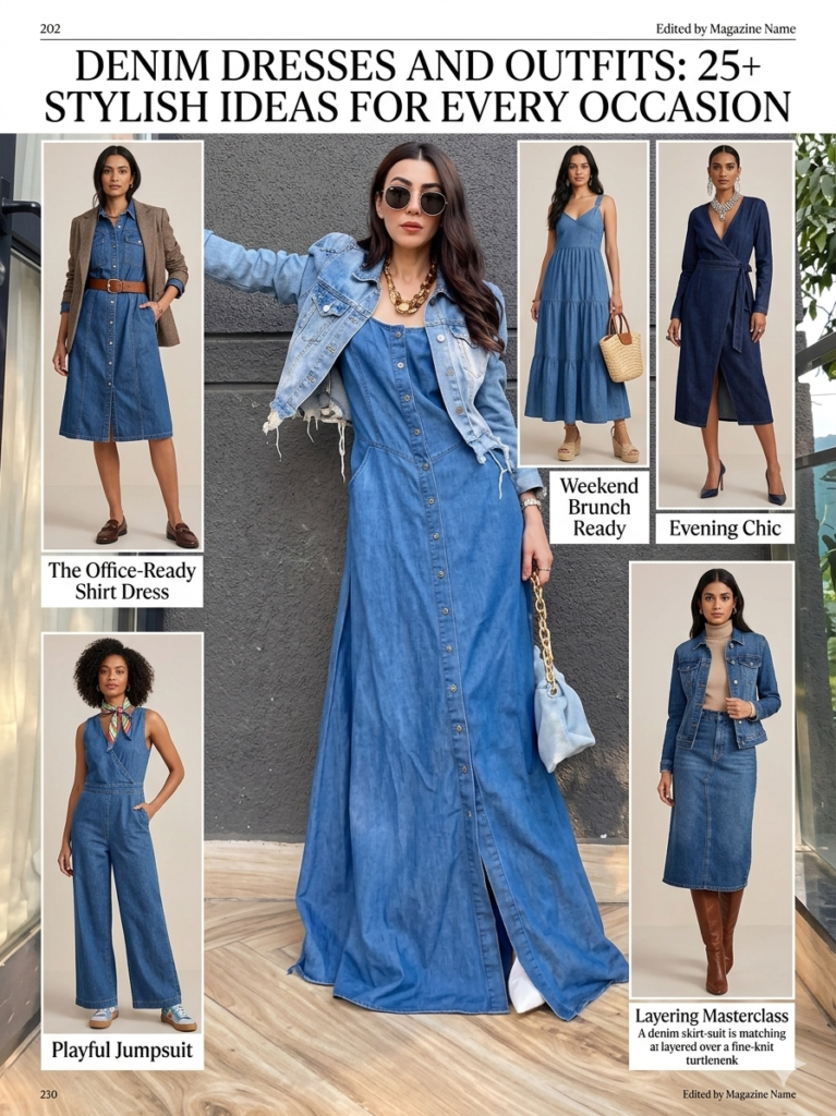 Denim Dresses and Outfits 25 Stylish Ideas for Every Occasion 2 1