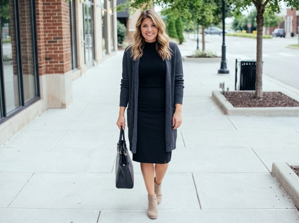 Cardigan Pencil Skirt 202606131904 1